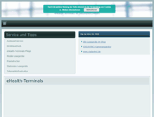 Tablet Screenshot of ehealth-terminals.de
